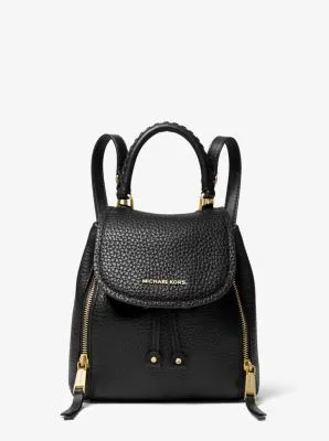 Viv Extra-Small Pebbled Leather Backpack