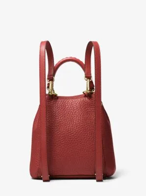 Viv Extra-Small Pebbled Leather Backpack
