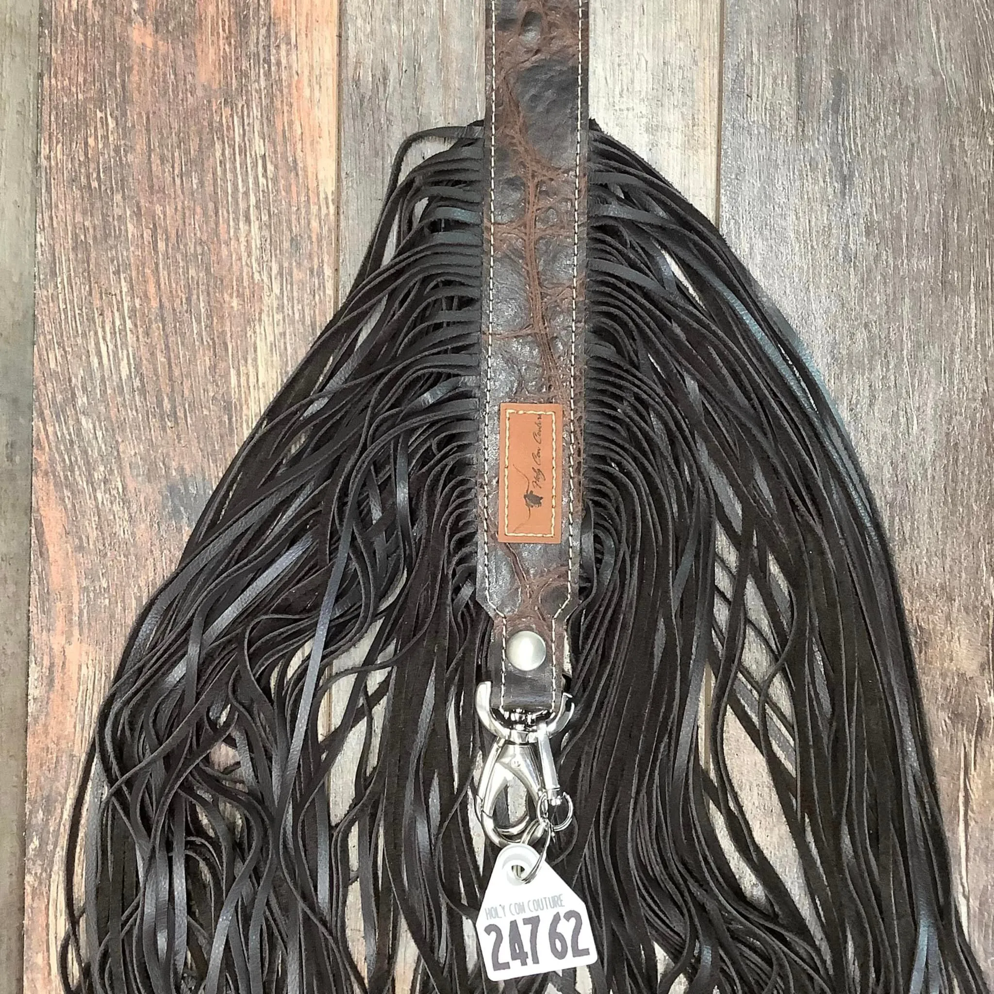 Western Mini Leather Fringe Strap 48" #24762
