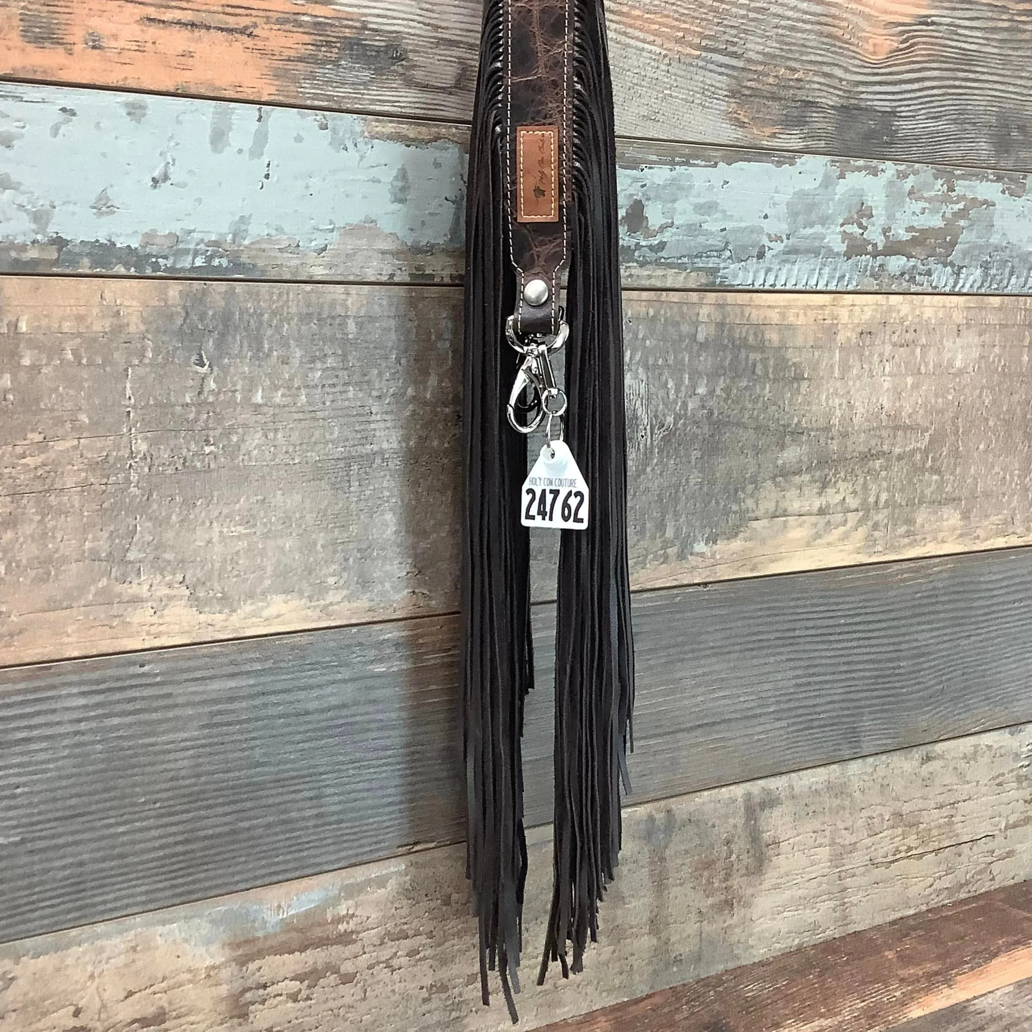 Western Mini Leather Fringe Strap 48" #24762